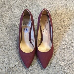 Jessica Simpson Burgundy Heels